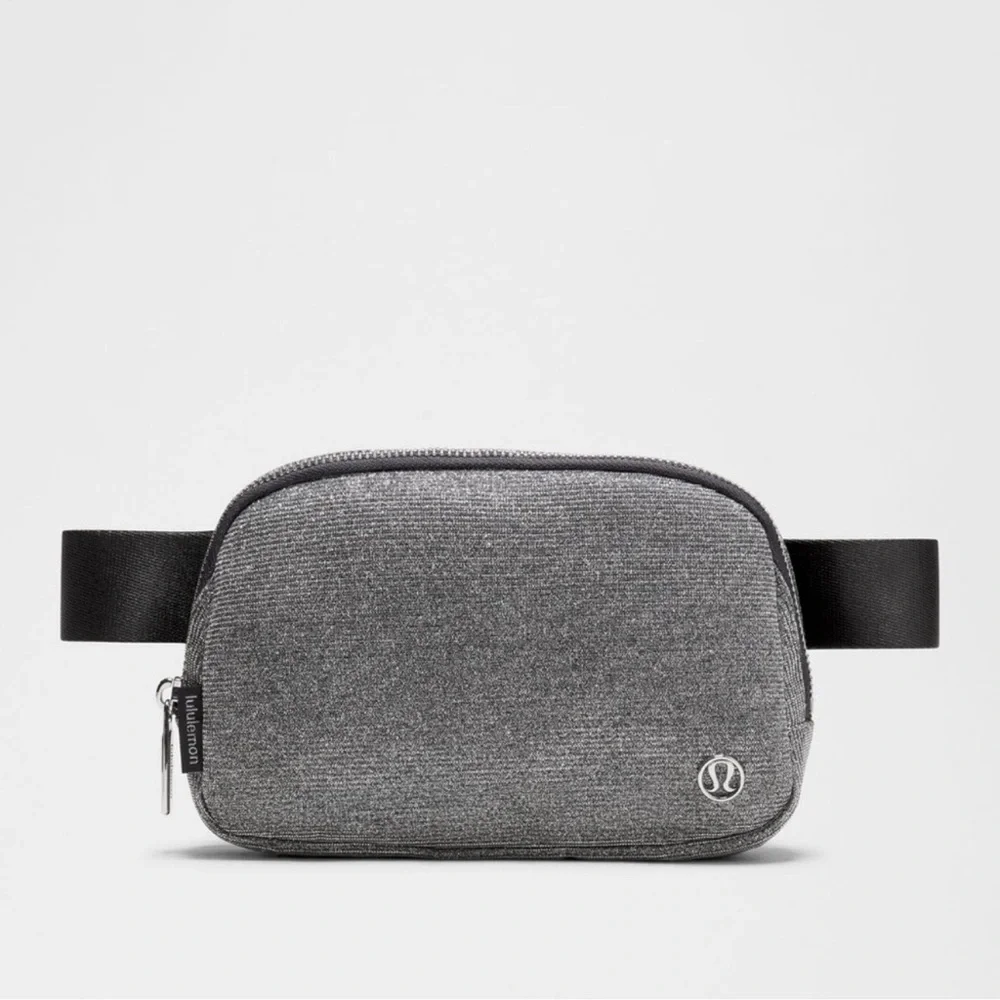 lululemon Everywhere Belt Bag Dark Silver/graphite Gray Glitter 1 Liter NWt - Picture 1 of 8
